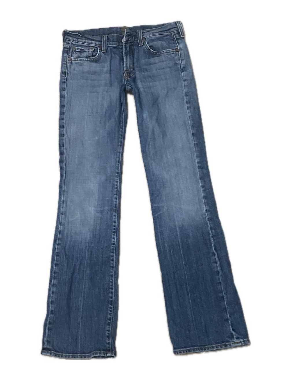 7 For All Mankind Women's Low rise Blue Bootcut Jeans